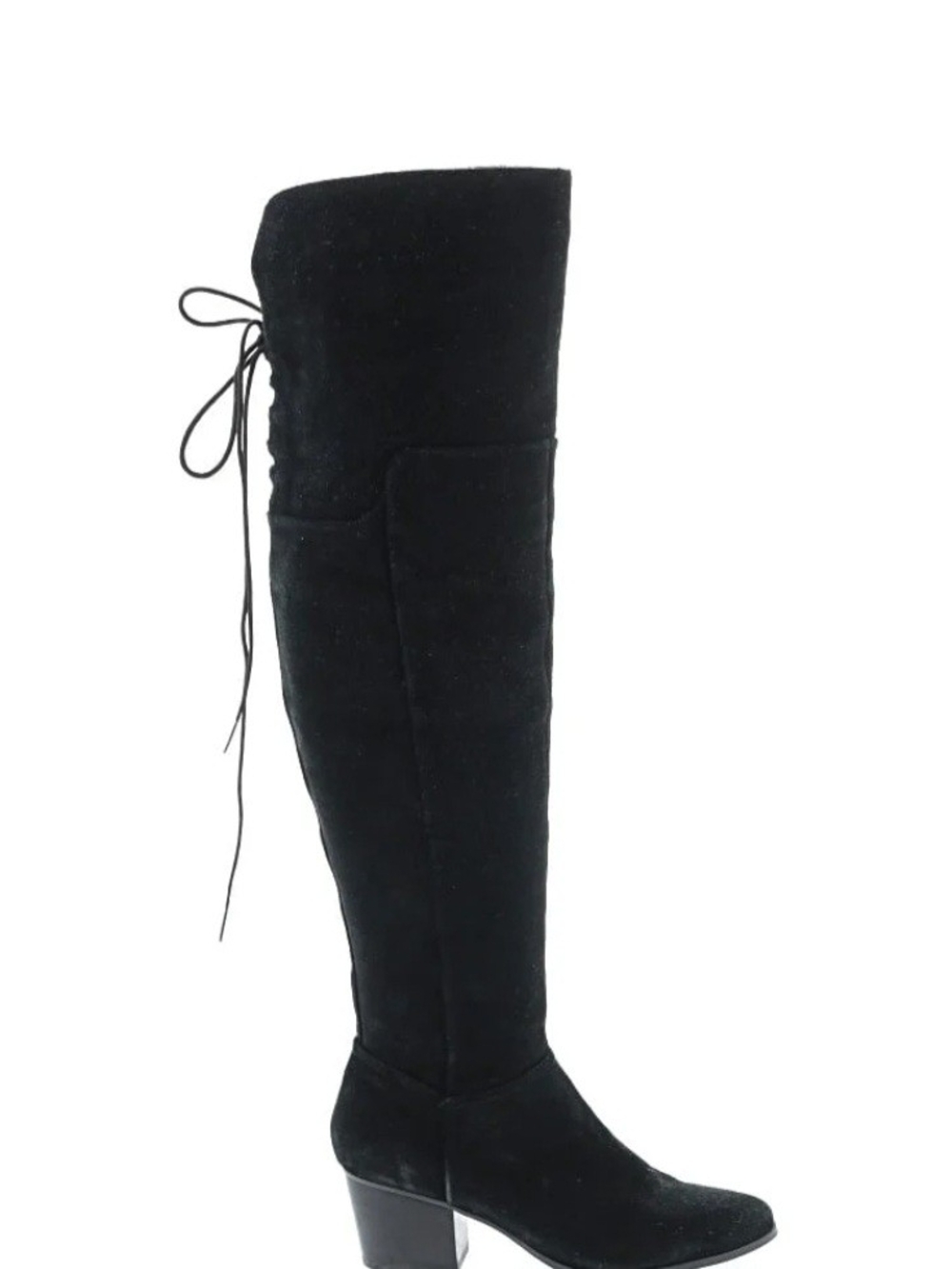 AldoWomen's Over-the-Knee Black Suede Boots - Picture 2 of 9